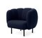 Cape Lounge Chair with Stitches Steel Blue by Warm Nordic, Image 3