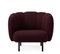 Cape Lounge Chair with Stitches Burgundy by Warm Nordic 2