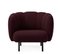 Fauteuil Cape avec Coutures Bordeaux par Warm Nordic 2