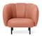 Cape Lounge Chair with Stitches Blush by Warm Nordic 2