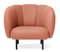 Cape Lounge Chair with Stitches Blush by Warm Nordic, Image 2