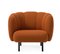 Cape Lounge Chair with Stitches Terracotta by Warm Nordic, Image 2