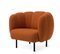 Cape Lounge Chair with Stitches Terracotta by Warm Nordic, Image 3