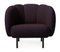 Cape Lounge Chair with Stitches Sprinkles Eggplant by Warm Nordic 2