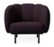 Cape Lounge Chair with Stitches Sprinkles Eggplant by Warm Nordic, Image 2
