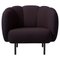Cape Lounge Chair with Stitches Sprinkles Eggplant by Warm Nordic, Image 1