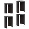 Airisto Side Tables in Stained Black by Made by Choice, Set of 4 1