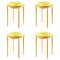 Yellow Cana Stools by Pauline Deltour, Set of 4, Image 1