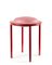 Red Cana Stools by Pauline Deltour, Set of 4 5