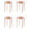 Red Cana Stools by Pauline Deltour, Set of 4 1