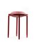 Red Cana Stools by Pauline Deltour, Set of 4 7