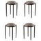 Black Cana Stools by Pauline Deltour, Set of 4 1