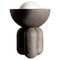 Black Small Half Sphere Lamp by Lisa Allegra 1