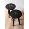 Black Stained Ash Assy Stools by Mademoiselle Jo, Set of 2, Image 2
