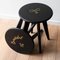 Black Stained Ash Assy Stools by Mademoiselle Jo, Set of 2 10
