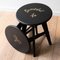 Black Stained Ash Assy Stools by Mademoiselle Jo, Set of 2 9