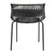 Black Cielo Stacking Chair with Armrest by Sebastian Herkner 6