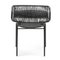 Black Cielo Stacking Chair with Armrest by Sebastian Herkner 4