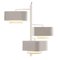 Ivory and Taupe Carousel I Suspension Lamp by Dooq 2