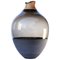 Modellierte Vase aus mundgeblasenem Glas & Messing von Pia Wüstenberg 1