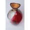Rote und graue Vase aus mundgeblasenem mundgeblasenem Glas von Pia Wüstenberg 3
