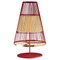 Lipstick Up Table Lamp with Brass Ring by Dooq 1