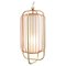 Brass and Salmon Jules II Suspension Lamp by Dooq 1