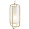 Brass and Salmon Jules II Suspension Lamp by Dooq 7