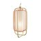 Brass and Salmon Jules II Suspension Lamp by Dooq 2