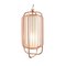 Brass and Salmon Jules II Suspension Lamp by Dooq 9