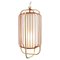 Brass and Copper Jules II Suspension Lamp by Dooq 1