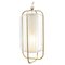 Brass and Ivory Jules II Suspension Lamp by Dooq 1