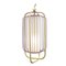 Brass and Ivory Jules II Suspension Lamp by Dooq 6