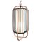 Brass and Ivory Jules II Suspension Lamp by Dooq 8