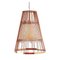 Lilac Up Suspension Lamp with Copper Ring by Dooq 3