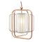 Brass and Taupe Jules III Suspension Lamp by Dooq 3