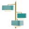 Gold and Mint Carousel I Suspension Lamp by Dooq 1