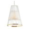 Ivory Up Suspension Lamp with Brass Ring by Dooq 2