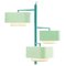 Mint and Dream Carousel I Suspension Lamp by Dooq 1