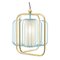 Brass and Mint Jules III Suspension Lamp by Dooq 6