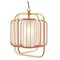 Brass and Salmon Jules III Suspension Lamp by Dooq 5
