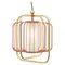Brass and Salmon Jules III Suspension Lamp by Dooq 10