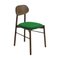 Bokken Upholstered Chair in Caneletto and Mint by Colé Italia 1