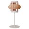 Ivory and Salmon Comb Table Lamp with Copper Ring by Dooq 1