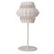 Ivory and Salmon Comb Table Lamp with Copper Ring by Dooq 8