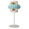 Ivory and Dream Comb Table Lamp with Copper Ring by Dooq, Image 3