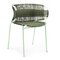 Olive Cielo Stacking Chair with Armrest by Sebastian Herkner 2