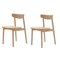 Chaises Klee 1 en Chêne Naturel par Sebastian Herkner, Set de 2 2