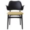 Gesture Stuhl aus schwarzer Buche mit schwarzem Leder von Warm Nordic 1