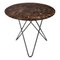 Brown Emperador Marble and Black Steel Dining Table by Oxdenmarq, Image 1
